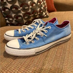 Converse Light Blue Canvas Sneakers with White Accents